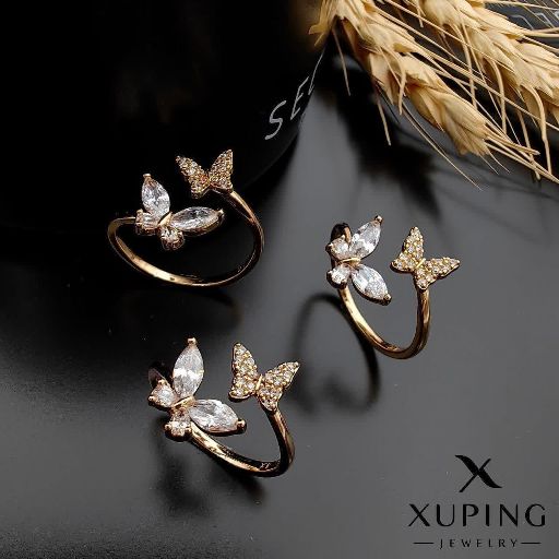 انگشتر فری سایز پروانه ژوپینگ کد 1762 - خرید آنلاین از گالری آداس